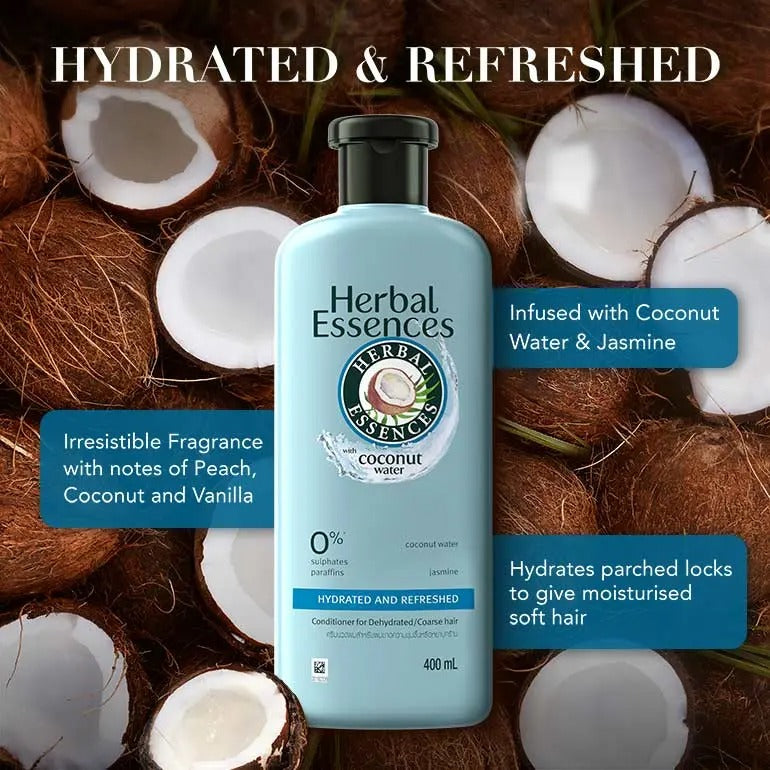 Herbal Essences Coconut Water & Jasmine Hydrated & Refreshed Conditioner (400m)l