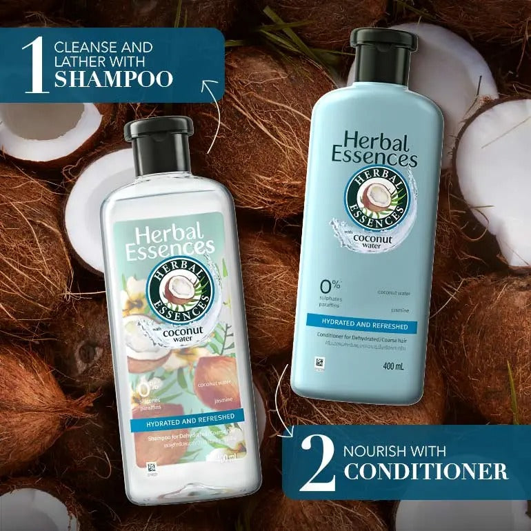 Herbal Essences Coconut Water & Jasmine Hydrated & Refreshed Conditioner (400m)l