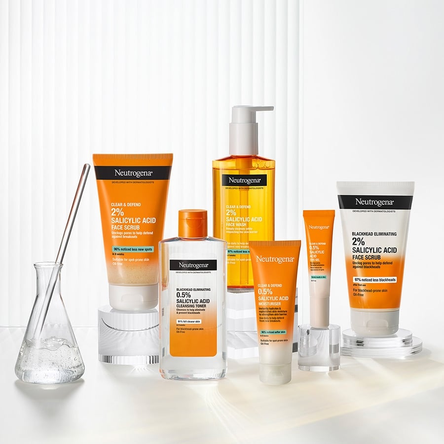 Neutrogena Clear & Defend 2% Salicylic Acid Face Wash (200ml)