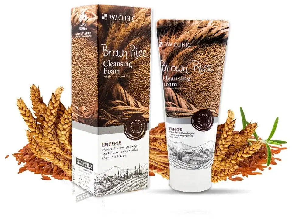 3W Clinic Brown Rice Cleansing Foam (100ml)