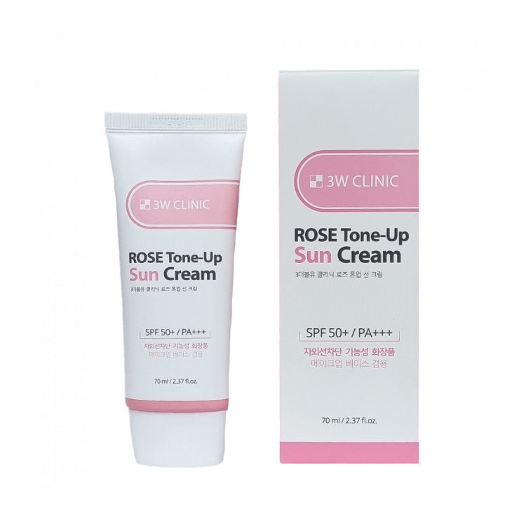 3w Clinic Rose Tone-Up Sun Cream Spf 50+ PA+++ (70ml)