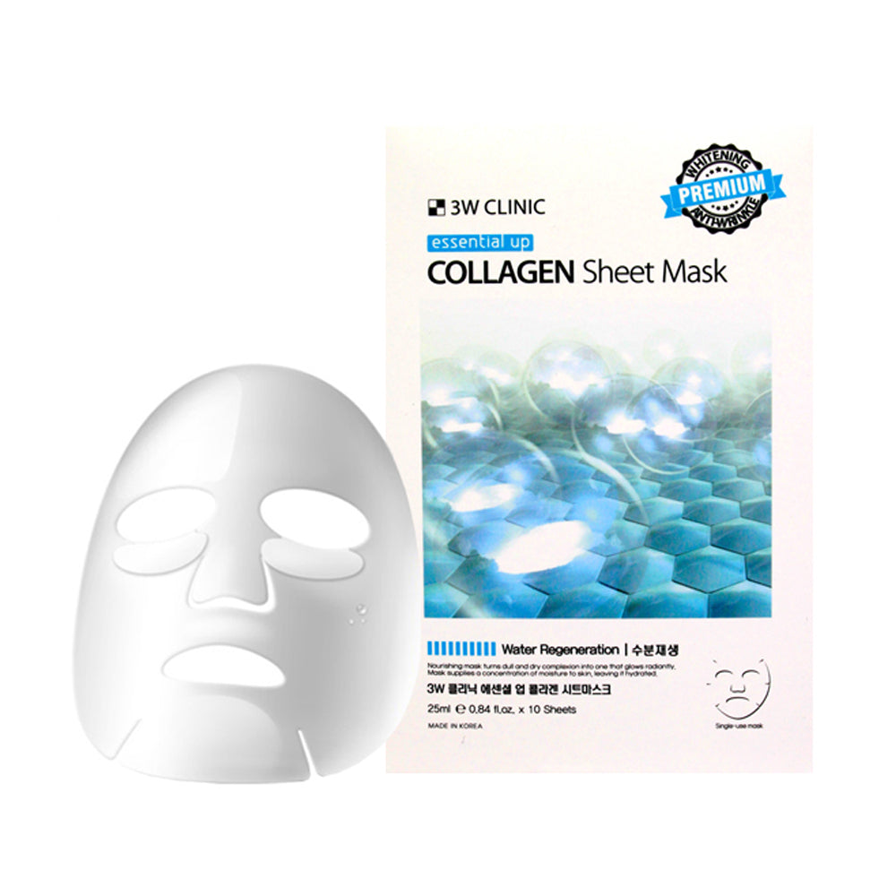 3W Clinic Essential Up Collagen Sheet Mask - 25ml