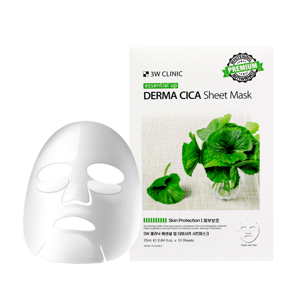 3W Clinic Essential Up Derma Cica Sheet Mask - 25ml