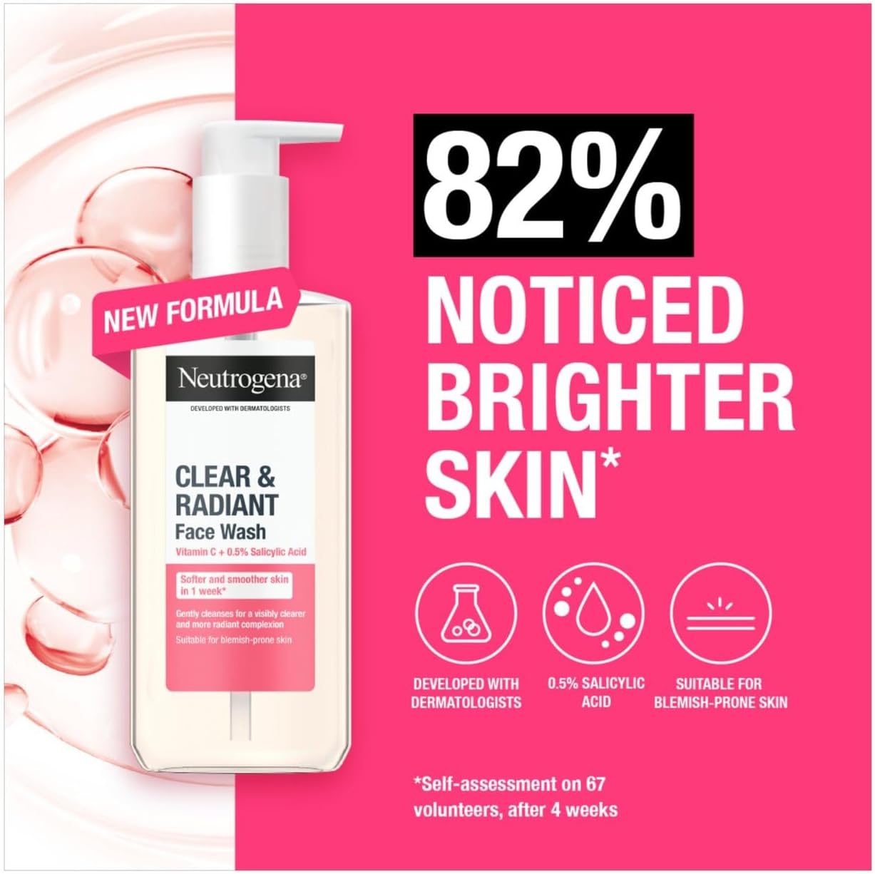 Neutrogena Clear And Radiant Face Wash With Vitamin C 200 ml