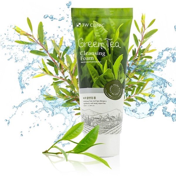 3W Clinic Green Tea Foam Cleansing (100ml)