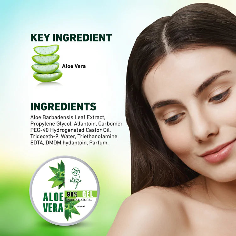 Skin Cafe Pure & Natural Aloe Vera gel 98% (240ml)