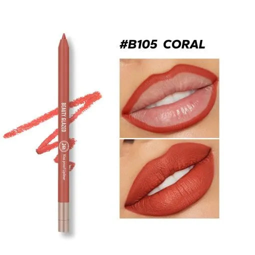 Beauty Glazed Waterproof & Long Lasting Lip Liner - Coral B105
