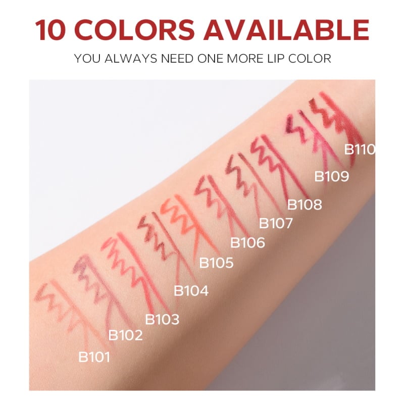 Beauty Glazed Waterproof & Long Lasting Lip Liner - Mocha Brown B104
