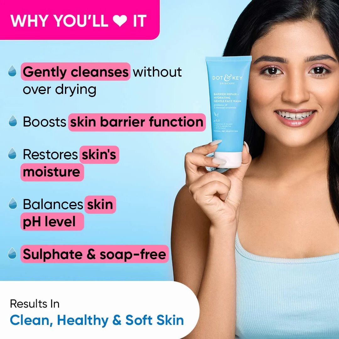 Dot & Key Barrier Repair Gentle Hydrating Face Wash (100ml)