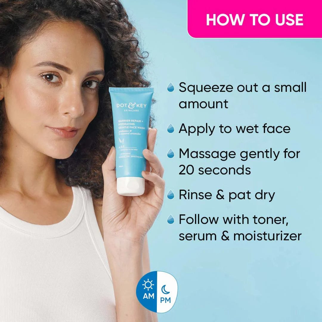 Dot & Key Barrier Repair Gentle Hydrating Face Wash (100ml)
