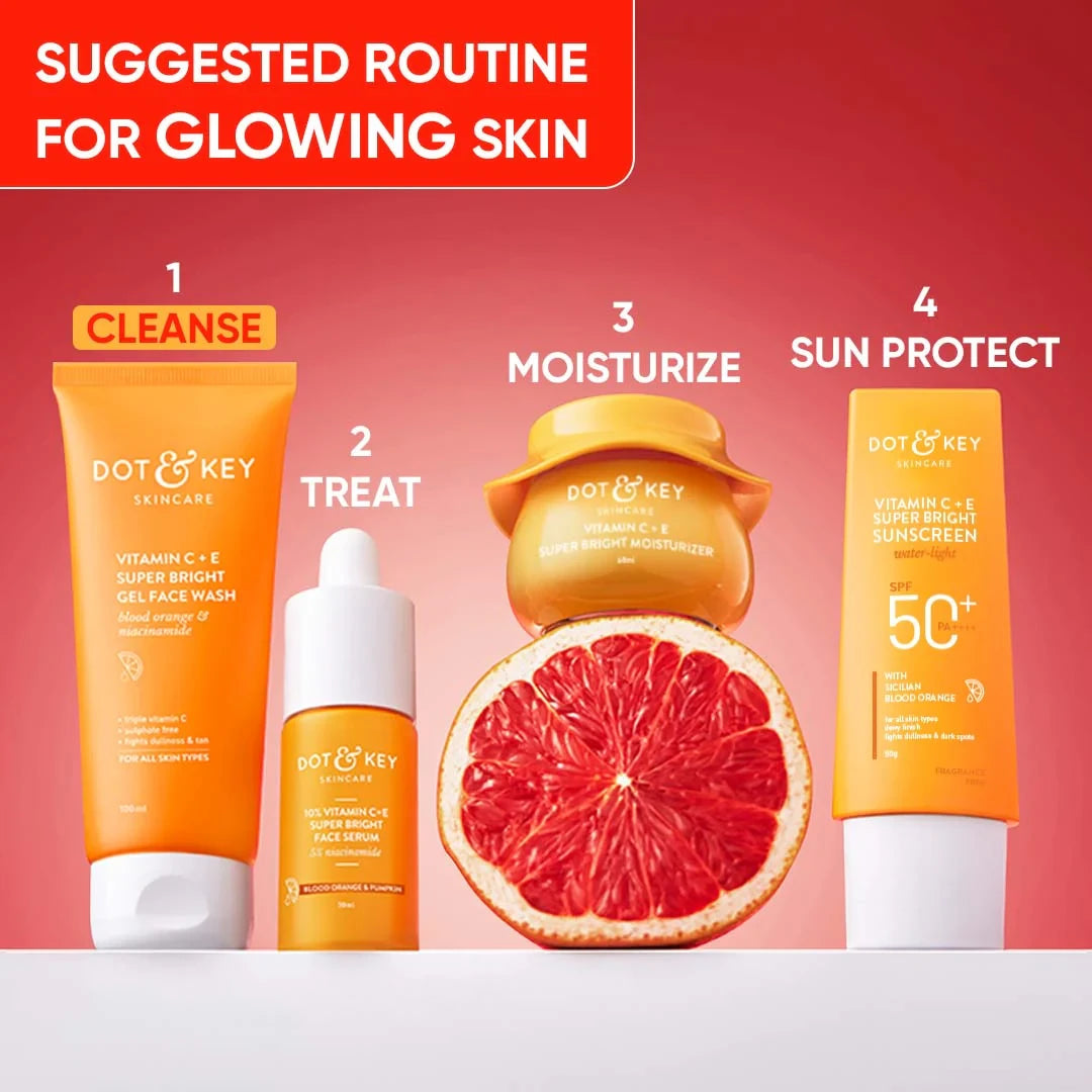 Dot & Key Vitamin C + E Super Bright Gel Face Wash (100ml)