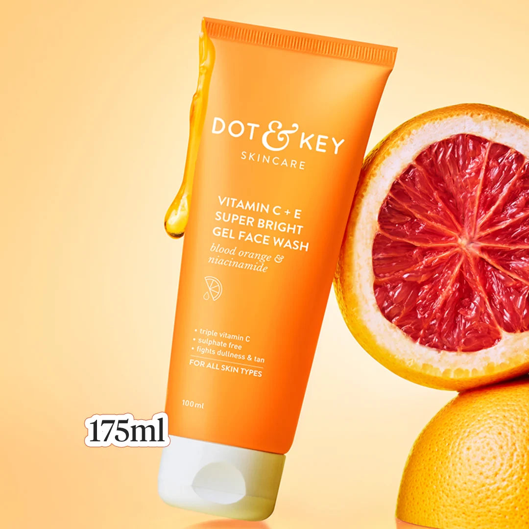 Dot & Key Vitamin C + E Super Bright Gel Face Wash (100ml)
