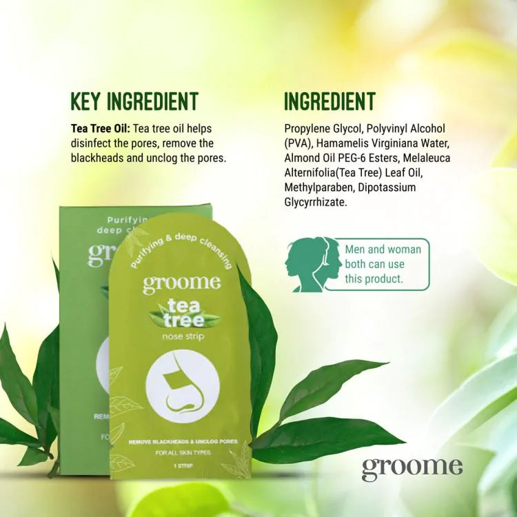 Groome Tea Tree Purifying & Deep Cleansing Nose Strip