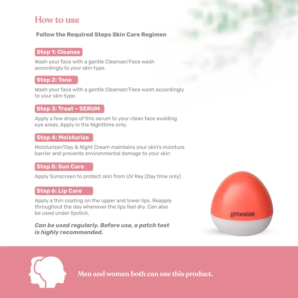 Groome Glow Lip Balm With SPF 15 – Sweet Sunrise (30gm)