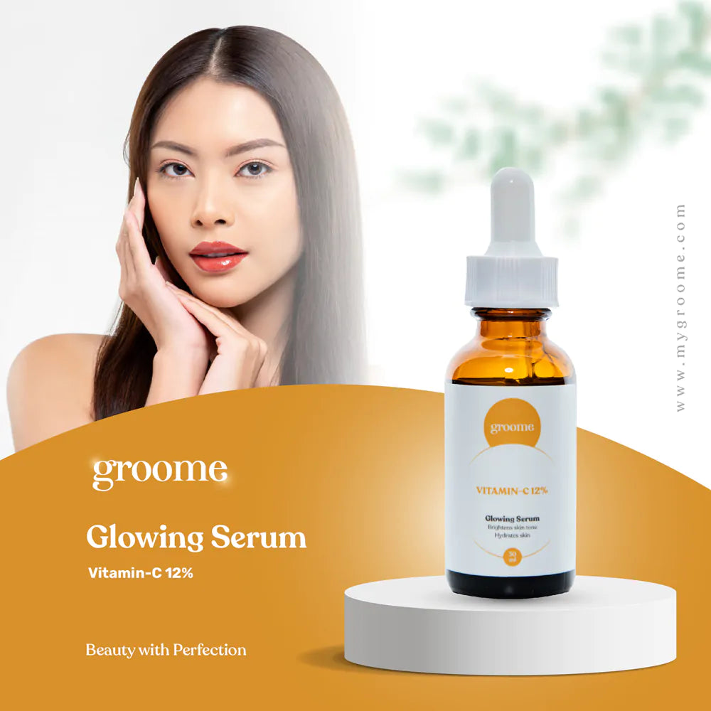 Groome Vitamin-C 12% Glowing Serum (30ml)