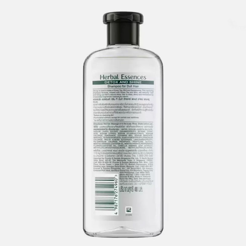 Herbal Essences Shampoo Green Tea Mint Detox Shine (400ml)