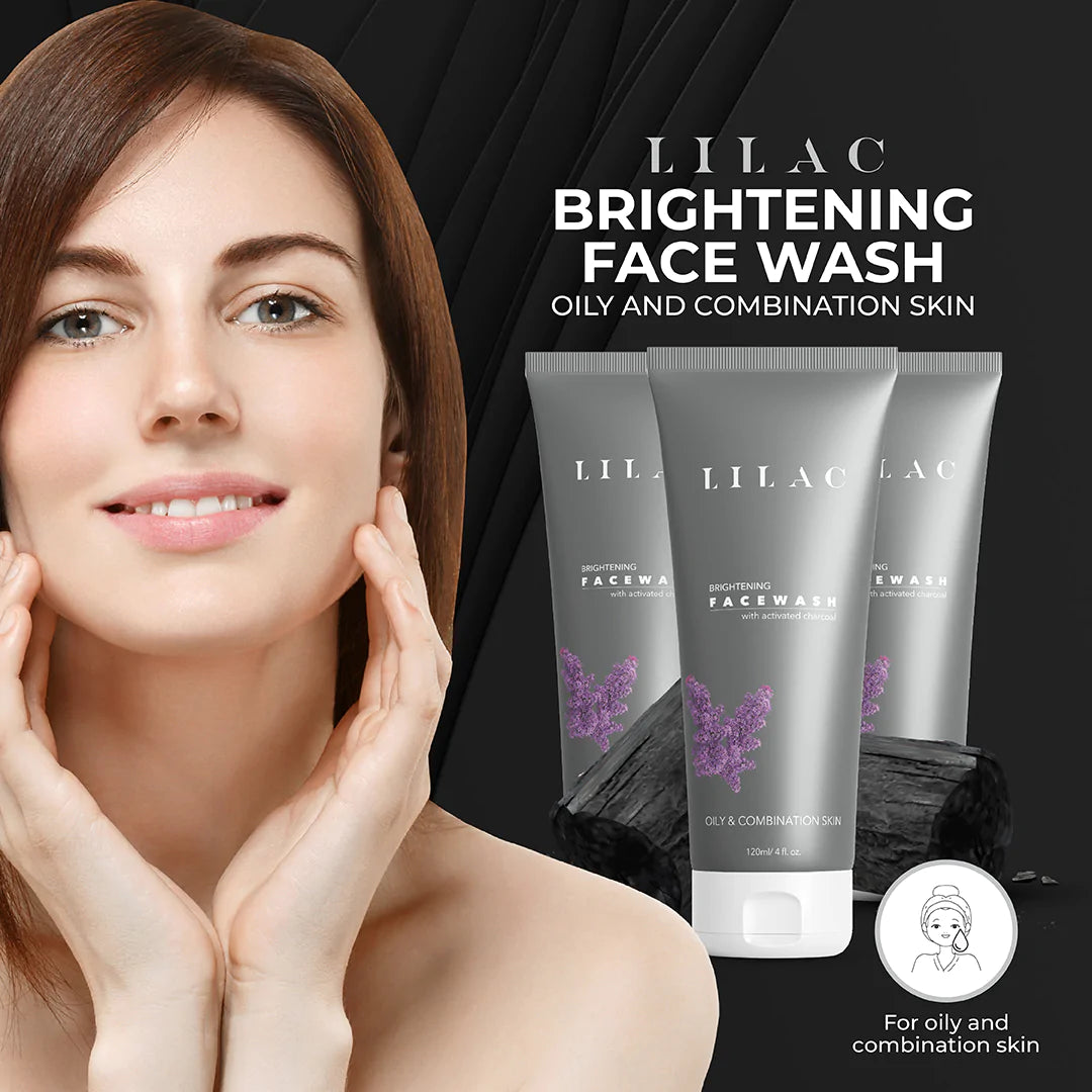 LILAC Brightening Face Wash Oily And Combination Skin (120ml)