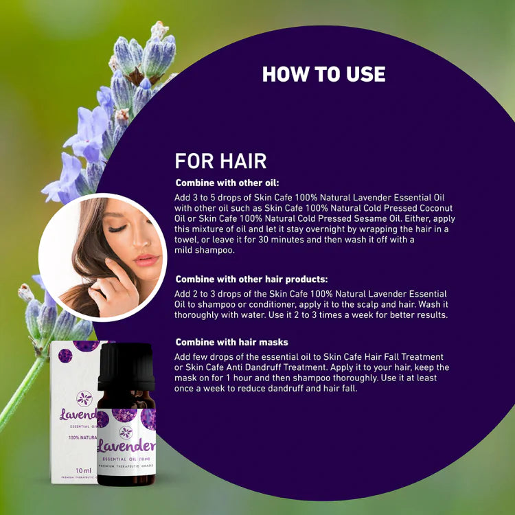 Skin Cafe 100% Natural Essential Oil – Lavender (10ml)