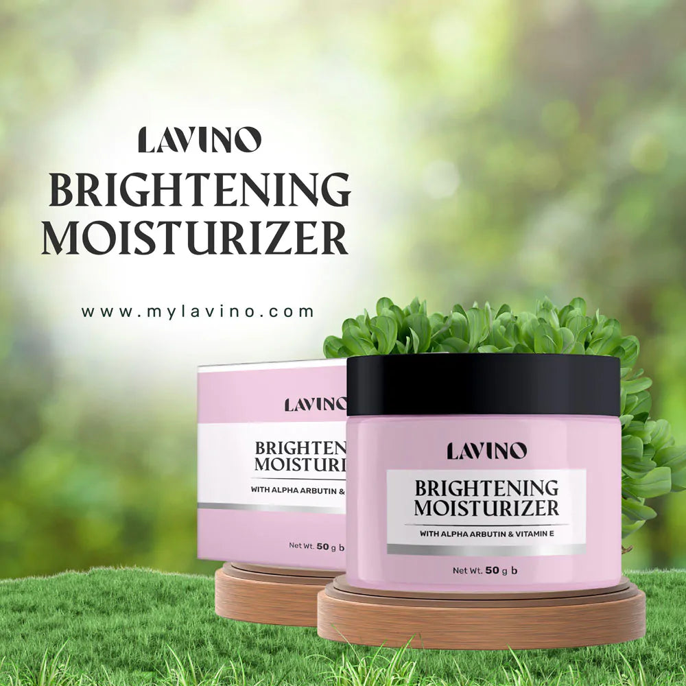 Lavino Brightening Moisturizer – with Alpha Arbutin & Vitamin E (50g)