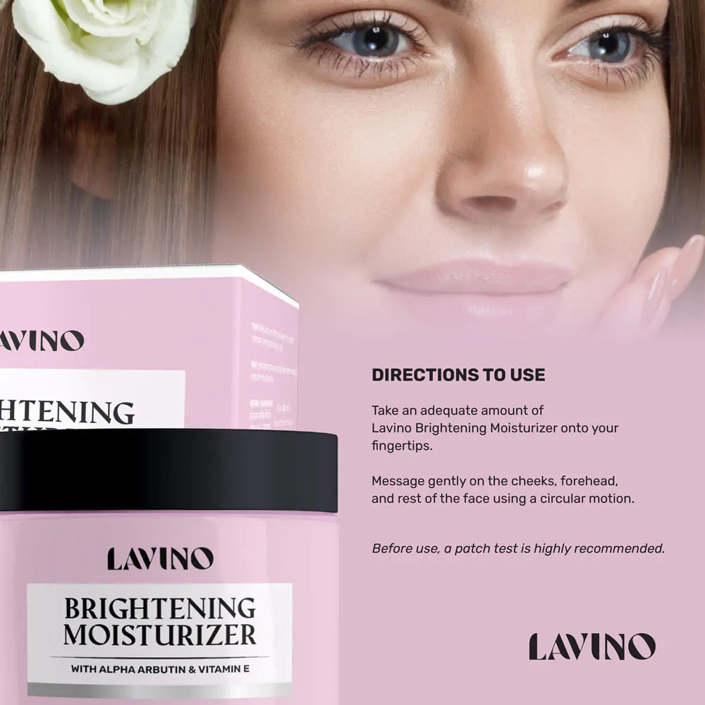 Lavino Brightening Moisturizer – with Alpha Arbutin & Vitamin E (50g)