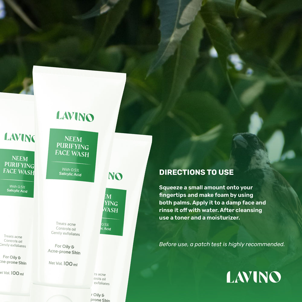 Lavino Neem Purifying Face Wash With 0.5% Salicylic Acid (100ml)