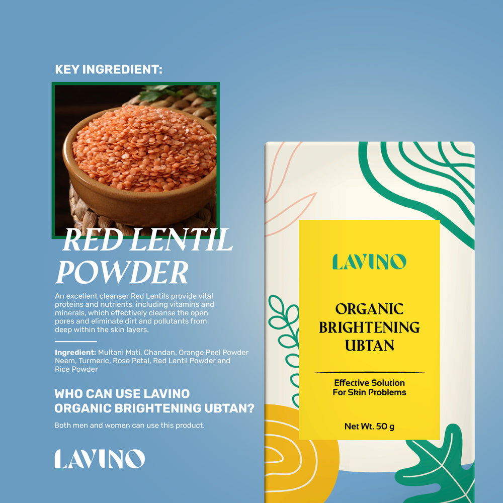 Lavino Organic Brightening Ubtan (50g)