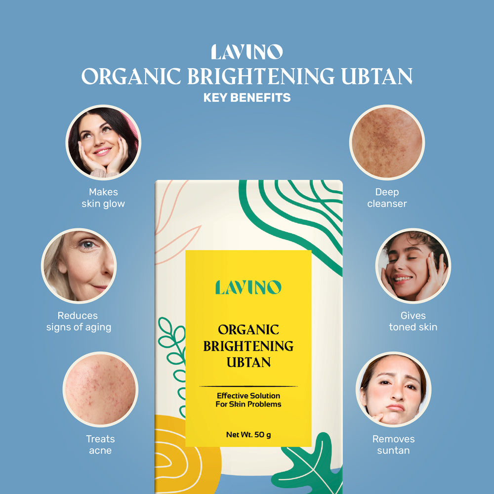 Lavino Organic Brightening Ubtan (50g)