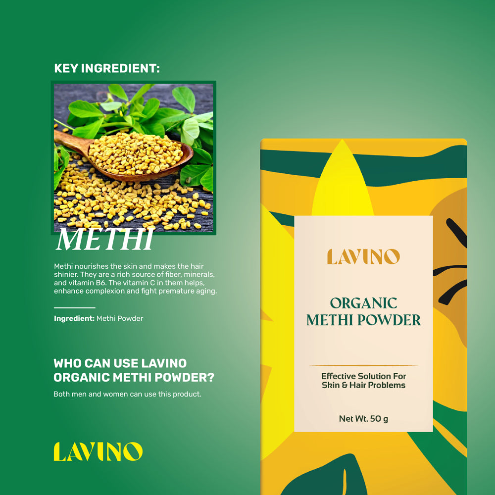 Lavino Organic Methi Powder (50g)