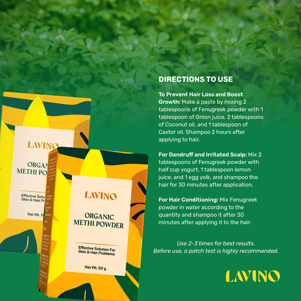 Lavino Organic Methi Powder (50g)