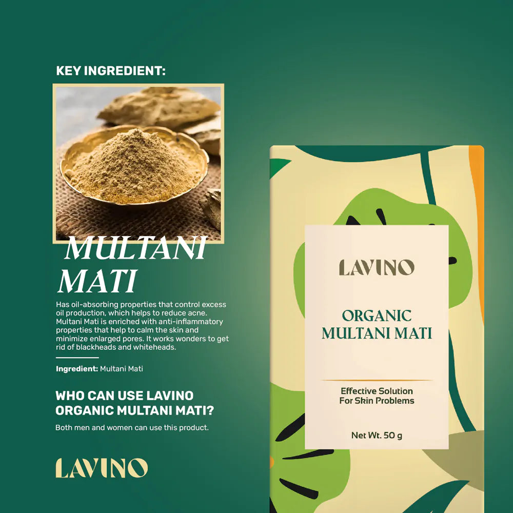Lavino Organic Multani Mati (50g)