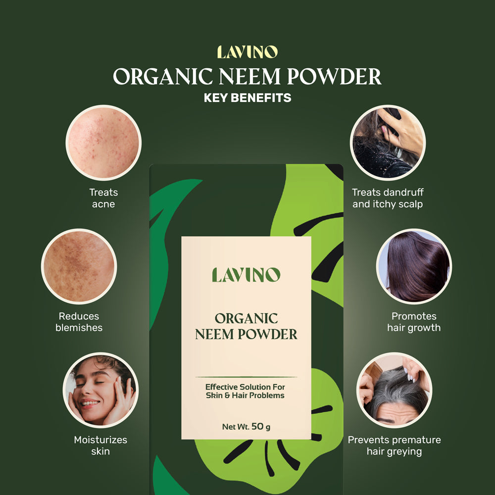 Lavino Organic Neem Powder (50g)