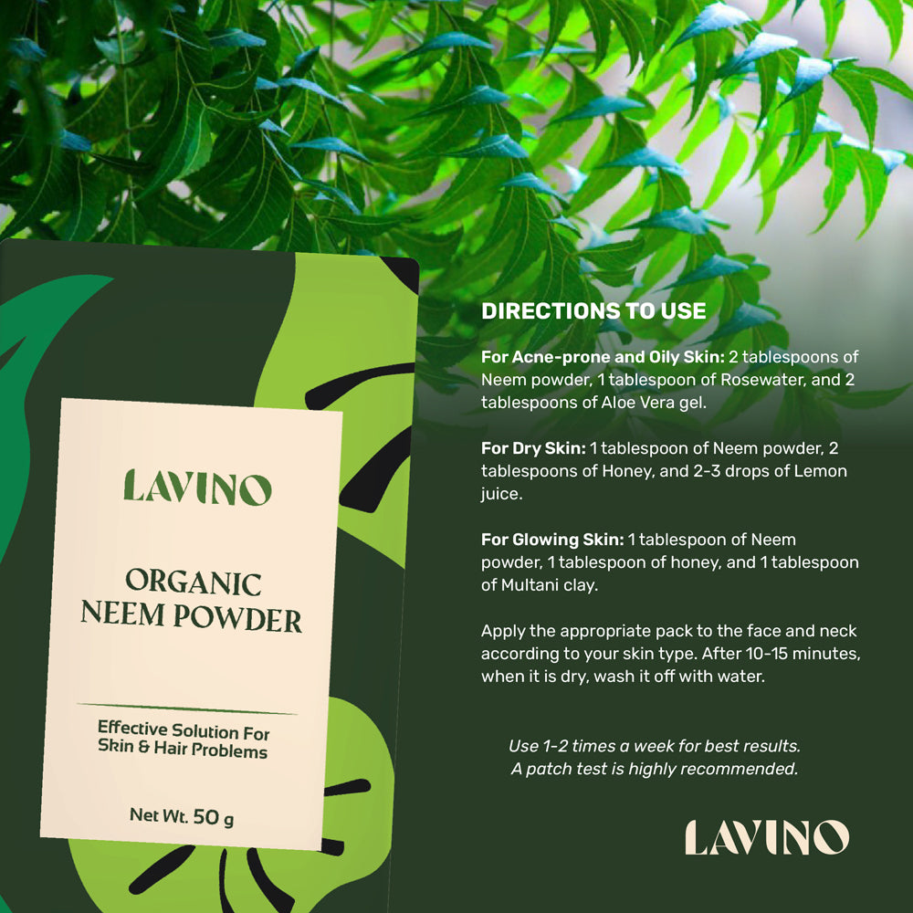 Lavino Organic Neem Powder (50g)