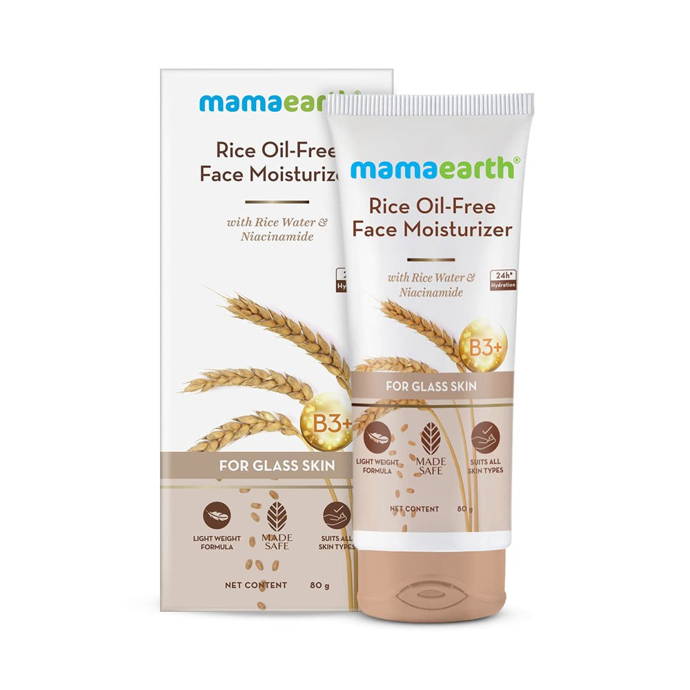 Mamaearth Rice Oil-Free Face Moisturizer (80gm)