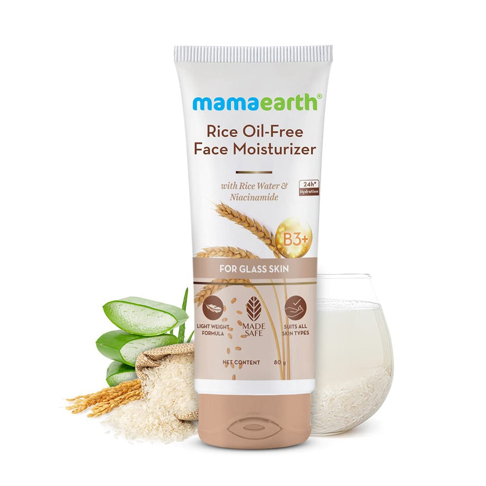 Mamaearth Rice Oil-Free Face Moisturizer (80gm)