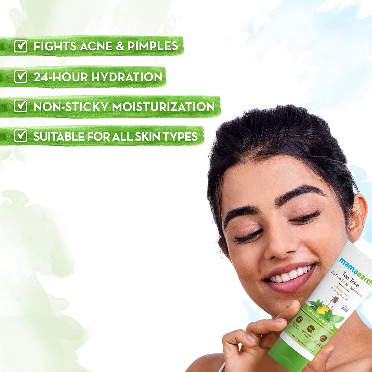 Mamaearth Tea Tree Oil-Free Face Moisturizer (80g)