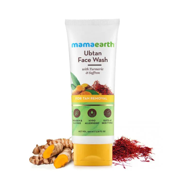 Mamaearth Ubtan Face Wash For Tan Removal (100ml)