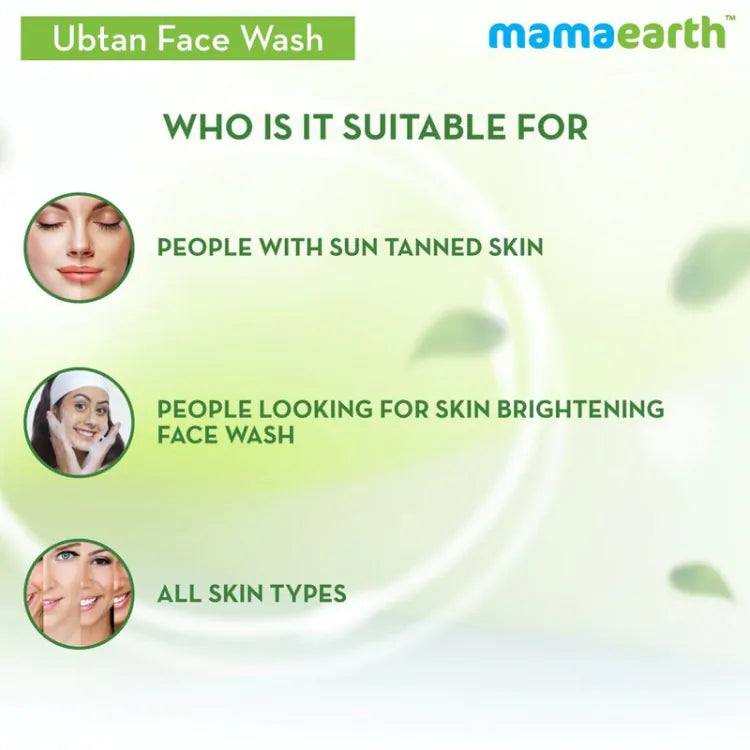 Mamaearth Ubtan Face Wash For Tan Removal (100ml)