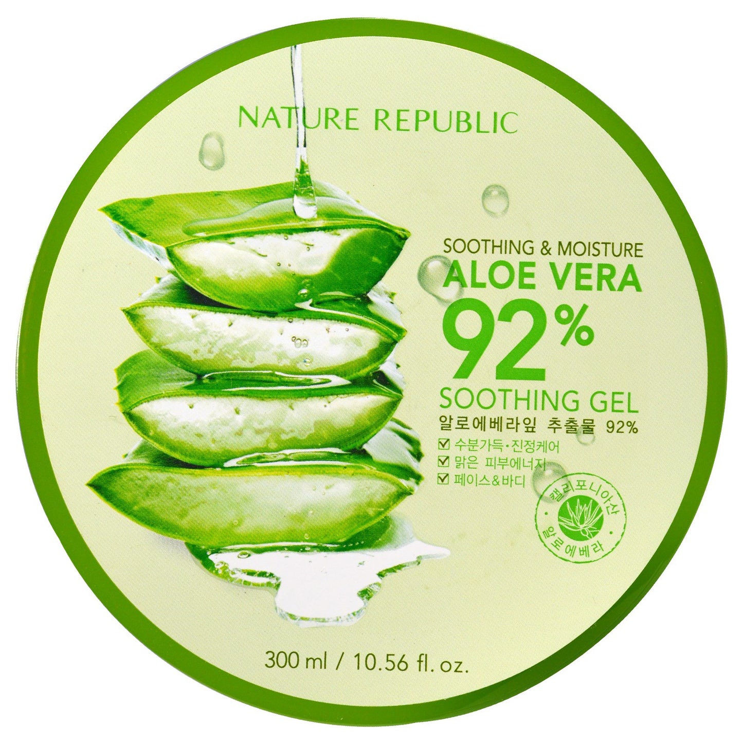 Nature Republic Soothing & Moisture Aloe Vera 92% Soothing Gel (300ml)