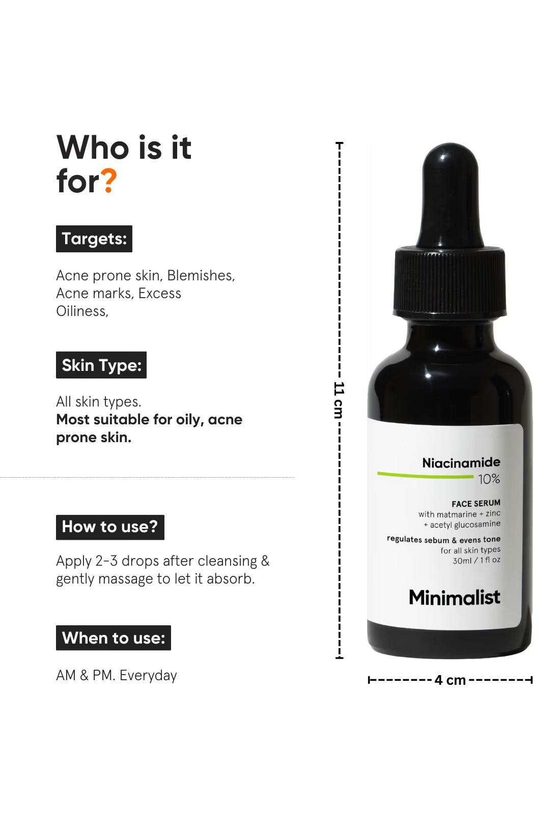 Minimalist Niacinamide 10% Face Serum (30ml)