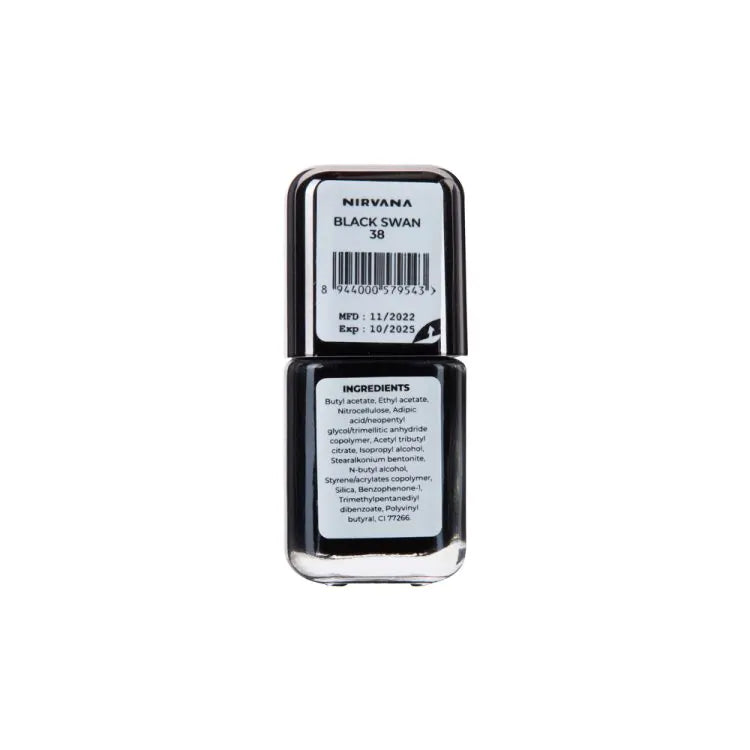 Nirvana Color Nail Enamel – Black Swan 38 (8ml)