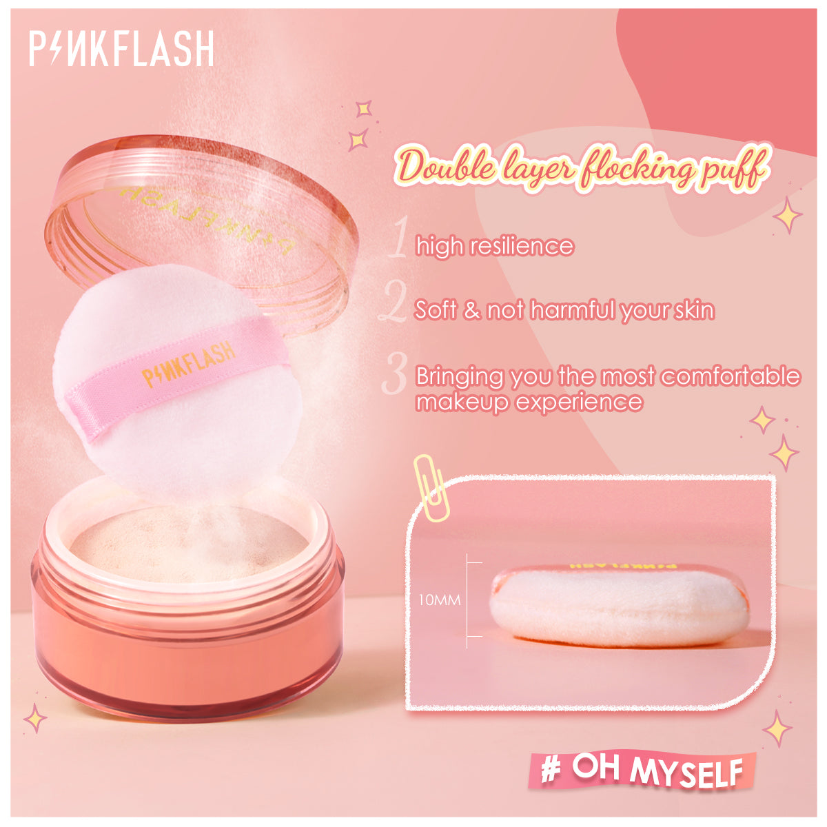 PINKFLASH Lasting Matte Loose Powder - Shade 000