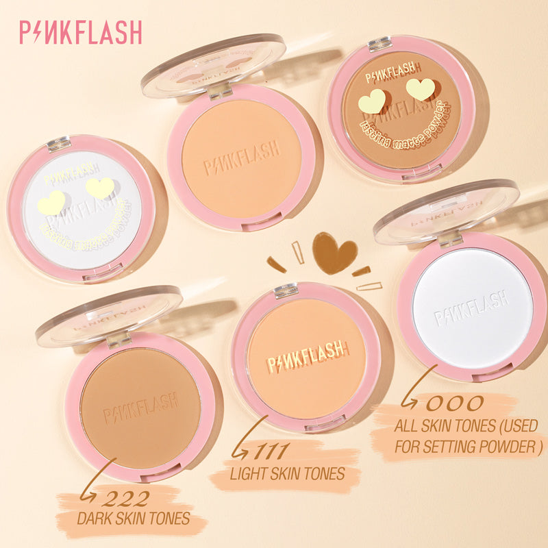 PINKFLASH Lasting Matte Pressed Powder - Shade 222