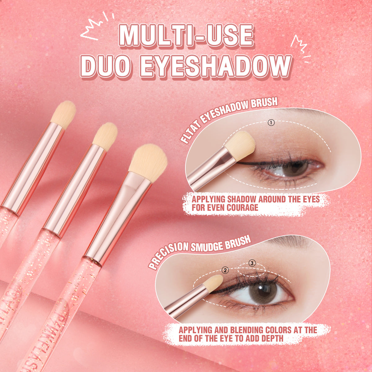 #3 PINKFLASH Duo Eyeshadow Brush