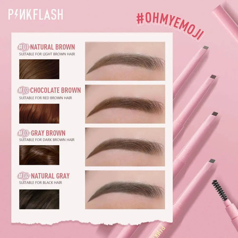 PINKFLASH Waterproof Auto Eyebrow Pencil – 04 Natural Gray