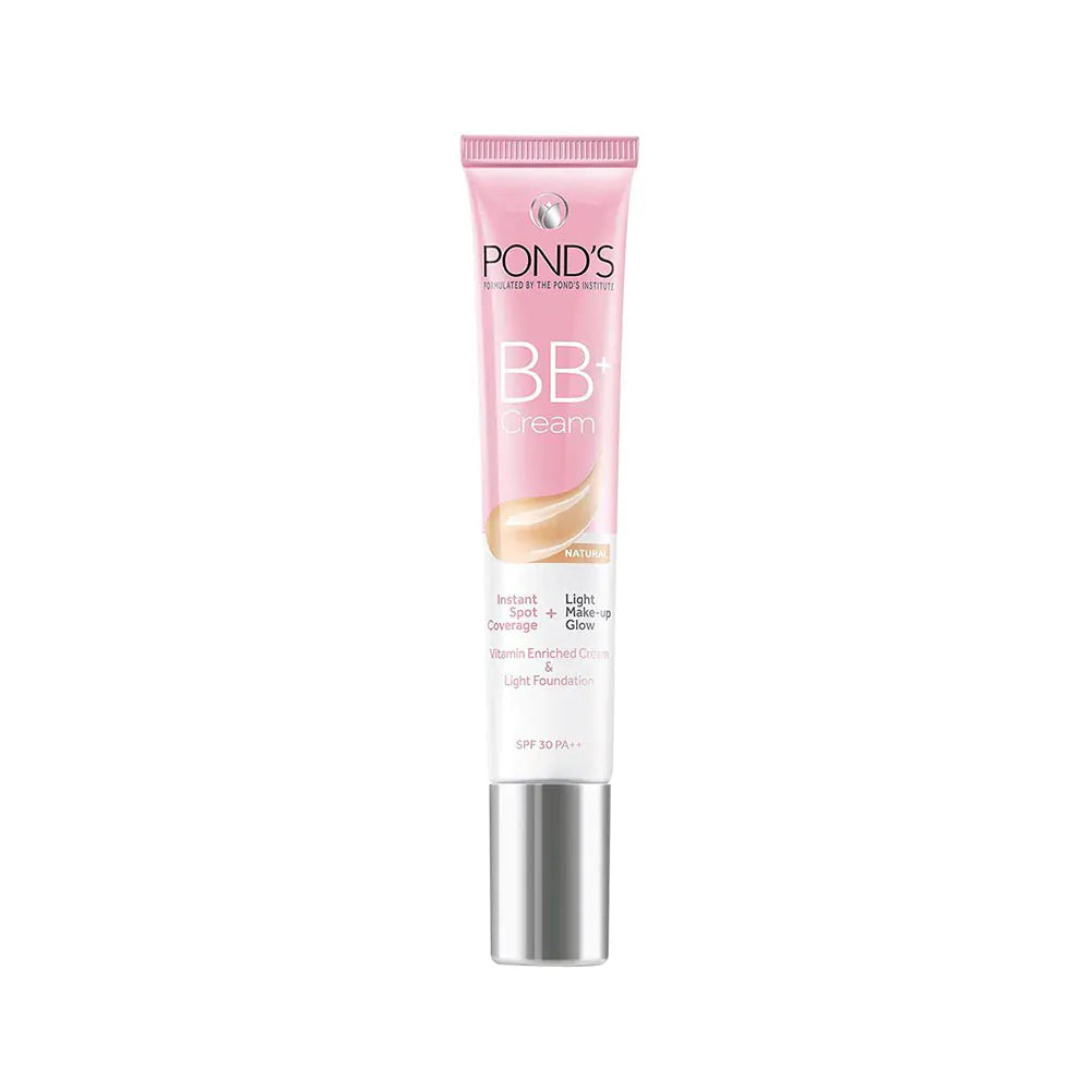 Pond's BB+ Cream Instant Spot Coverage + Light Make-up Glow Natural (18gm)