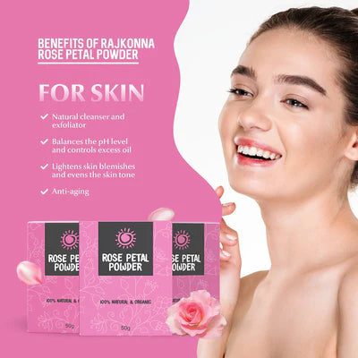 Rajkonna Rose Petal Powder (50gm)