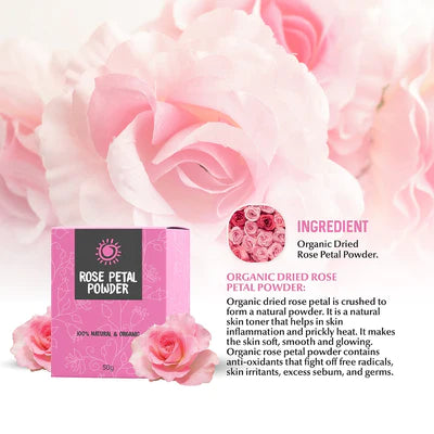 Rajkonna Rose Petal Powder (50gm)