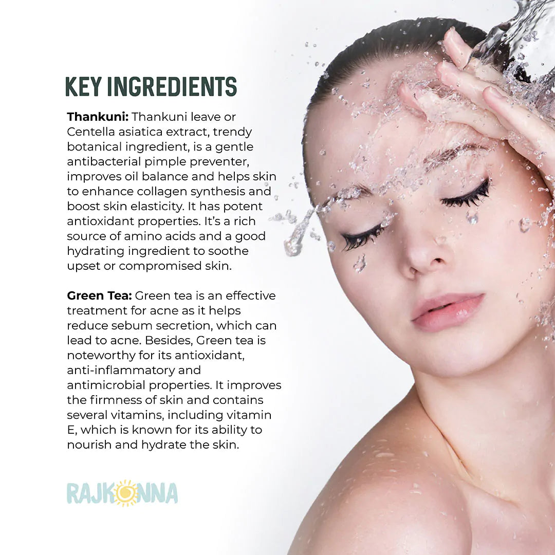 Rajkonna Acne Fighting Facial Wash With Jojoba Beads (100ml)