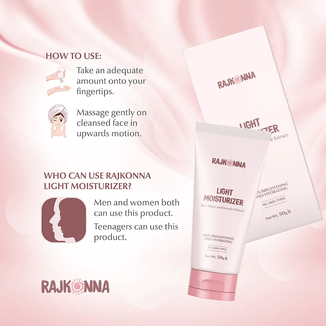 Rajkonna Light Moisturizer With Rice Water And Licorice Extract (50gm)