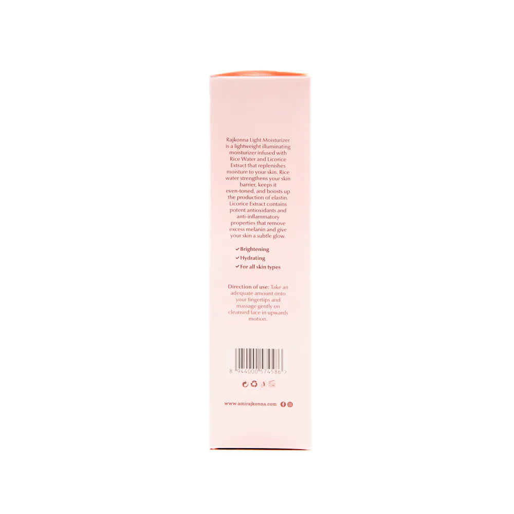 Rajkonna Light Moisturizer With Rice Water And Licorice Extract (50gm)